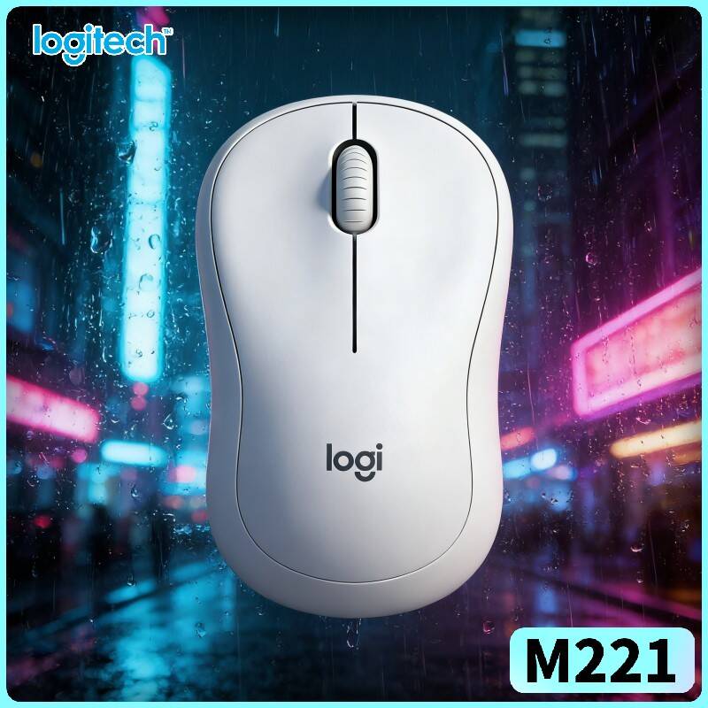 Office And Tech - 로지텍 M221 인체공학적 무소음 마우스 -