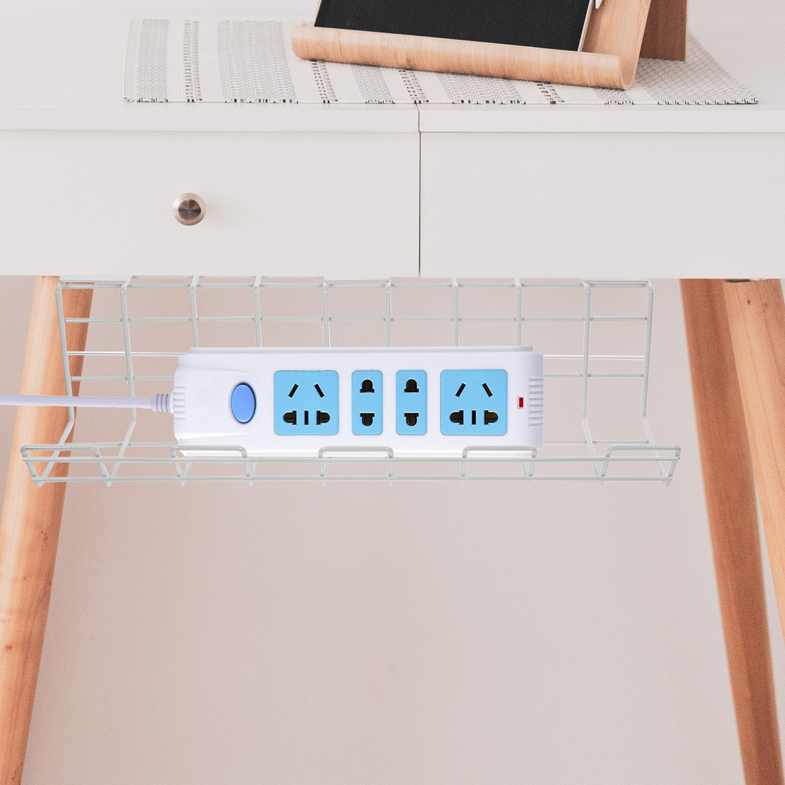 Surge Protector Rack - 2Pcs 책상 아래 케이블 정리대 고급형