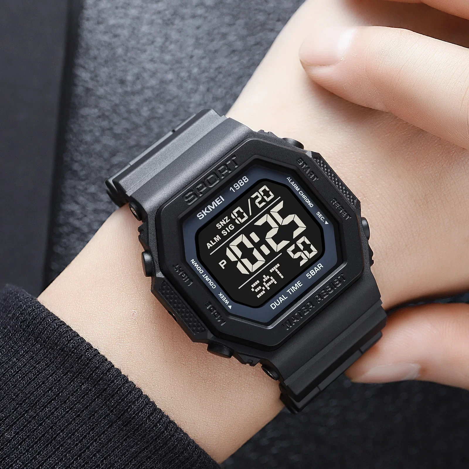 Skmei 1988 남자 군사 카운트다운 시계 타이머  - Digital Timer Countdown 리뷰 및 가격