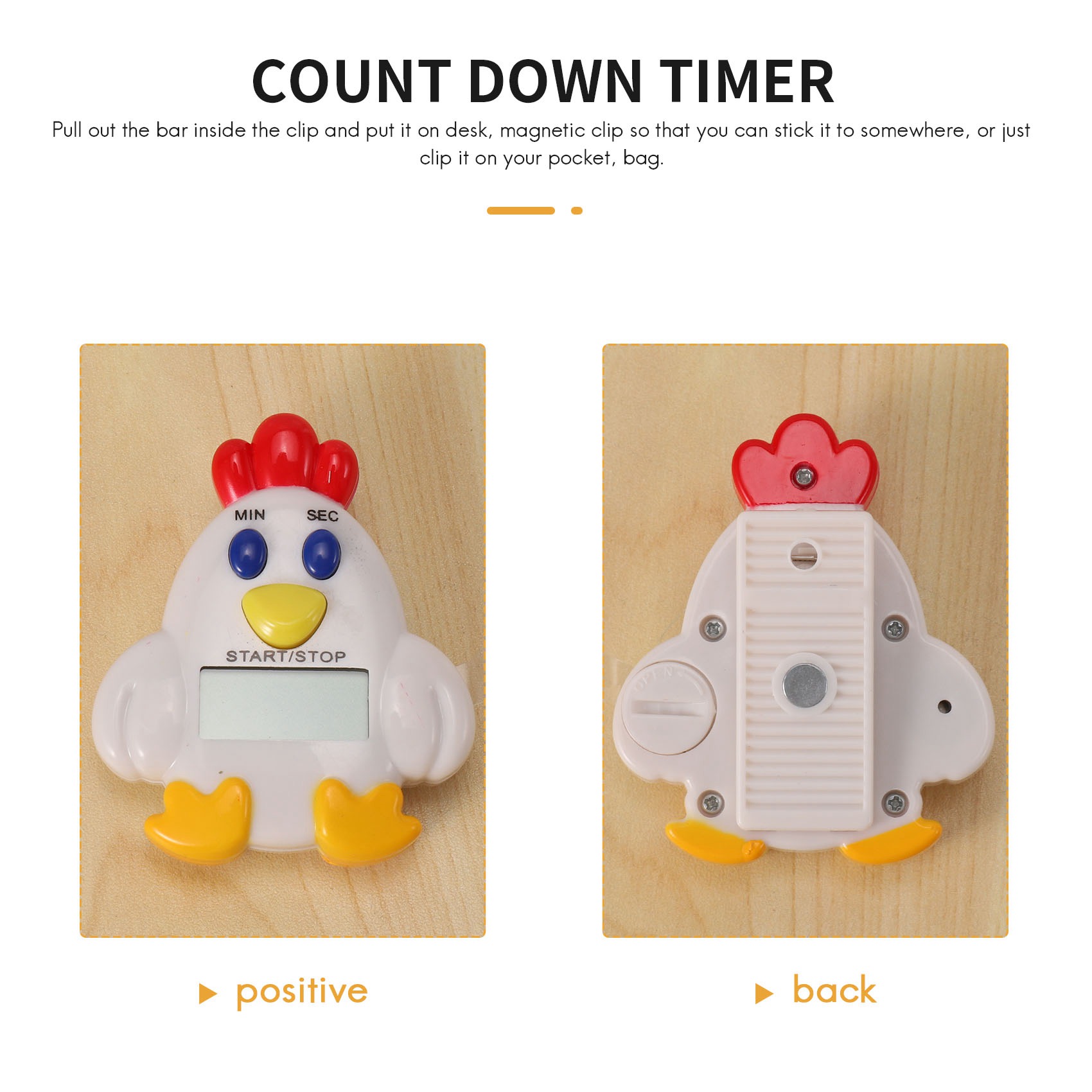 주방 LCD 디지털 카운트다운 클립 암탉 알람 타이머  - Digital Timer Countdown 리뷰 및 가격