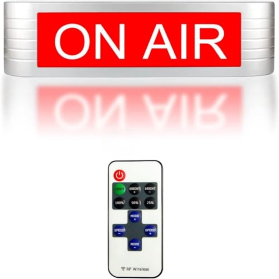 ON AIR 라이트업 사인, 스튜디오, 라디오 방송국, - Office Youtuber 리뷰 및 가격