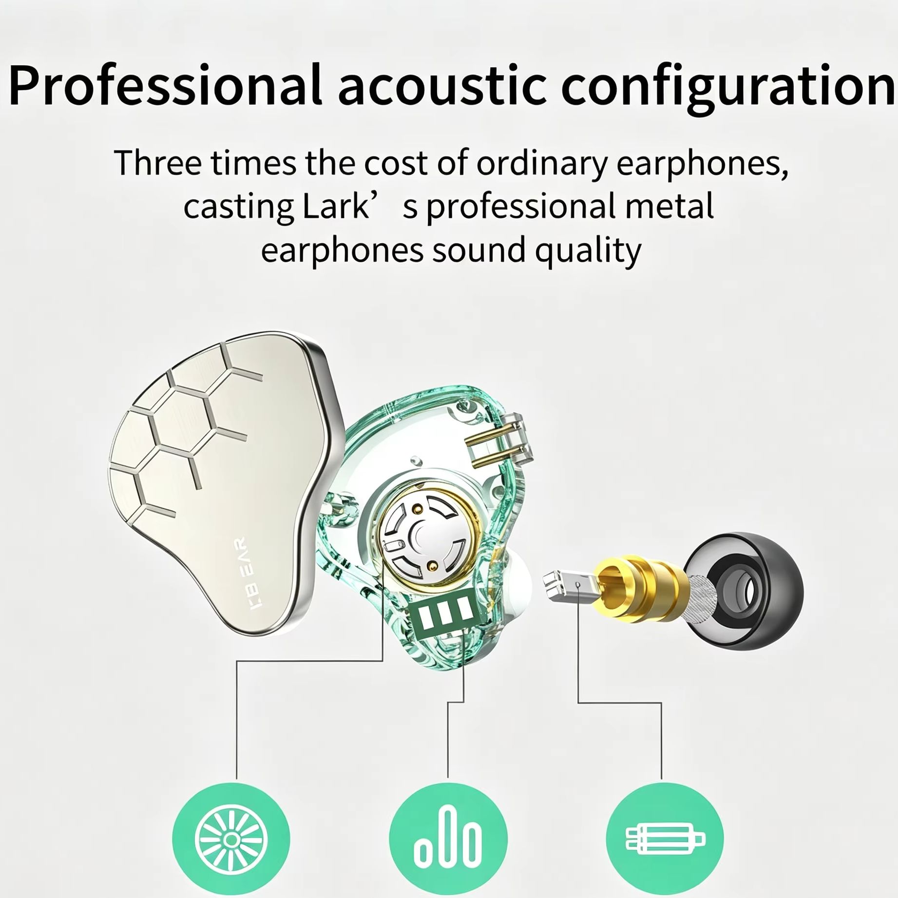 KBEAR Lark 1DD+1BA 하이브리드 IEM H - Office Tech Essentials 리뷰 및 가격